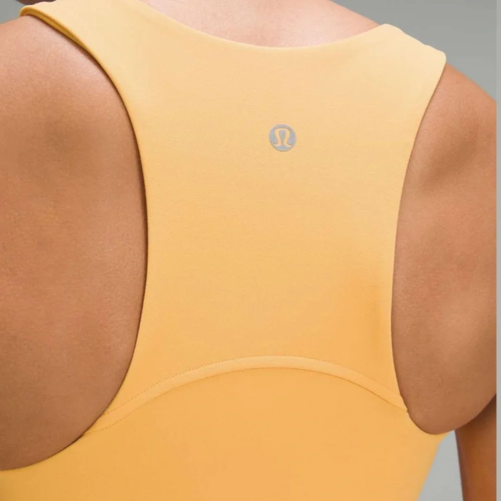 Lululemon Wunder Train Racerback Tank Top Orange Mango Dream Women’s Size 0